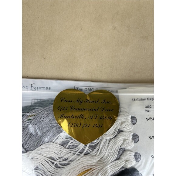 Rare Cross My Heart Holiday Express Christmas Train Counted Cross Stitch Kit2008 - Picture 6 of 6